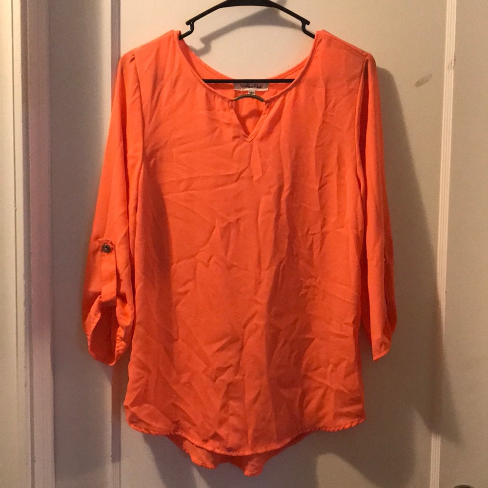 Orange blouse